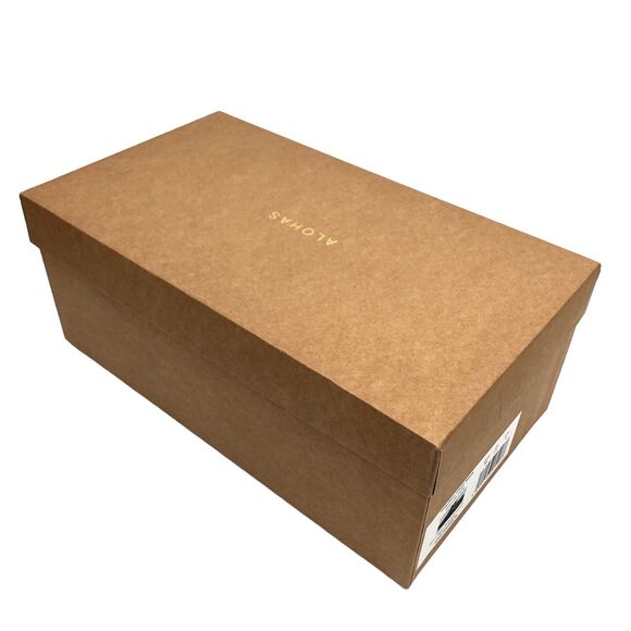 NEW Alohas Fireplace Chain Link Black Leather Clogs Mules Slide Sandals 35 US 5 - Picture 9 of 9